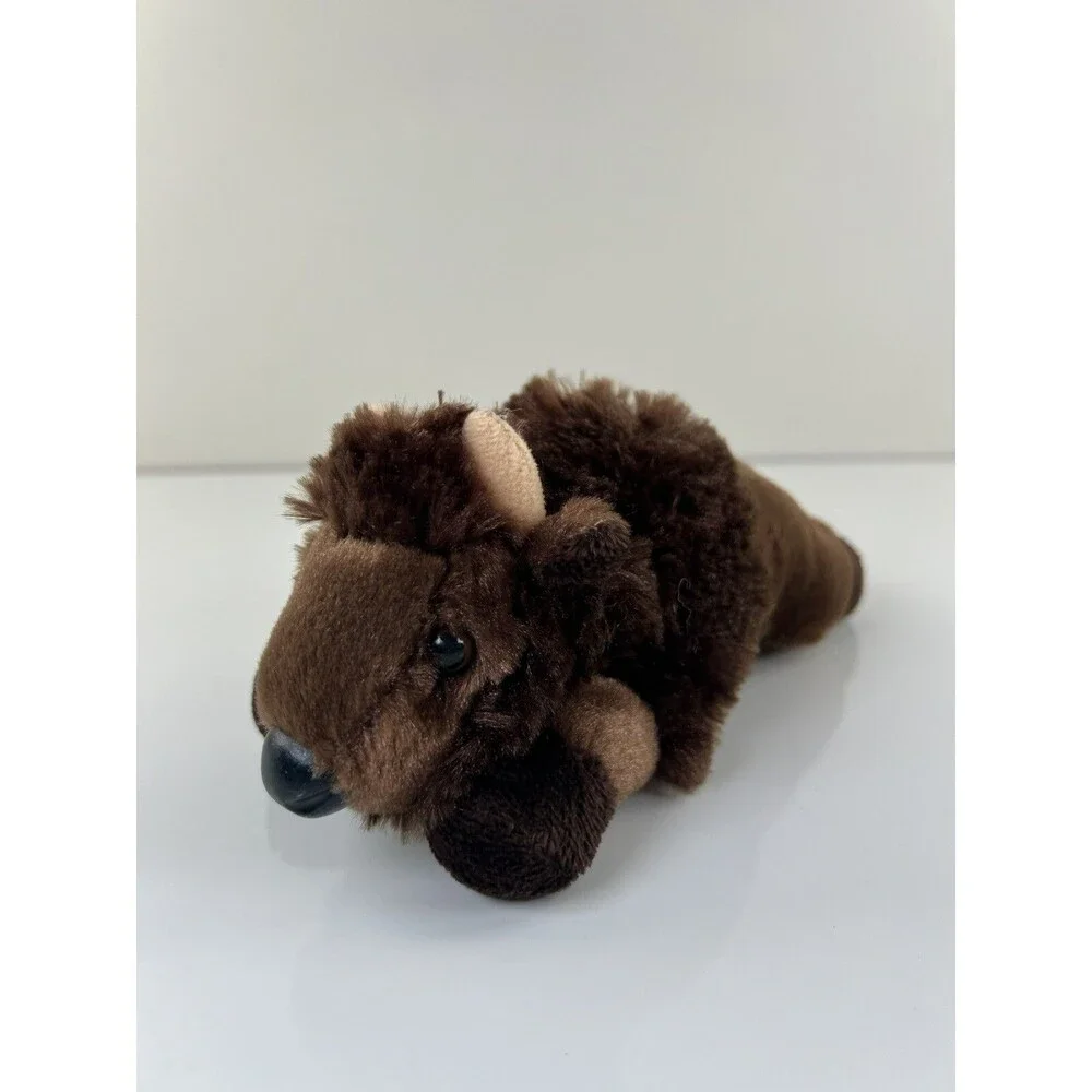 Aurora Stuffed Animal Plush Bison Buffalo Bean Bag Toy Gift 8”